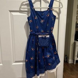 Disney belle provincial dress sz 7/8 never worn